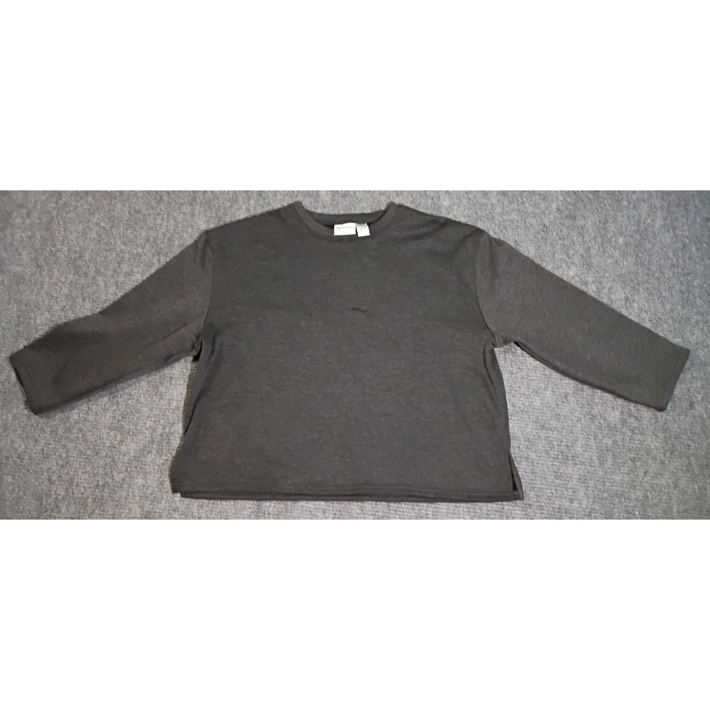Jennifer Lauren Plus Women's Dark Gray Pullover Sweatshirt Size 2X